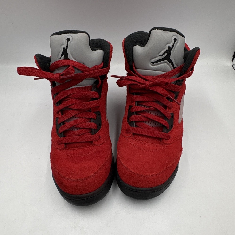 Jordan Air Jordan 5 Retro Mid Raging Bull Sneakers 5.5Y Red Black 440888-600 - Picture 4 of 11